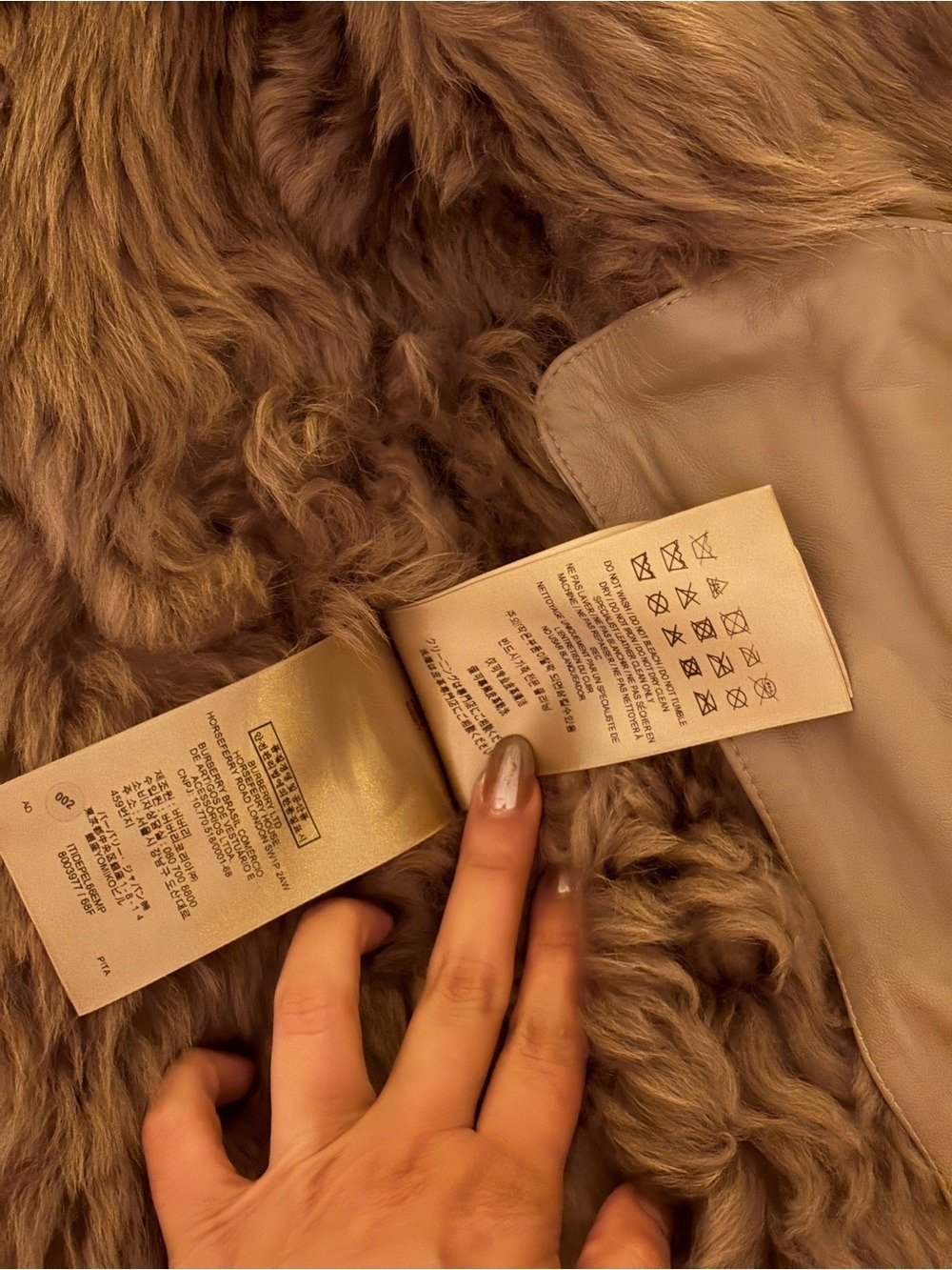 Burberry London Camel Lamb Shearling Long Coat US 2 Made in Italy - Picture 10 of 16
